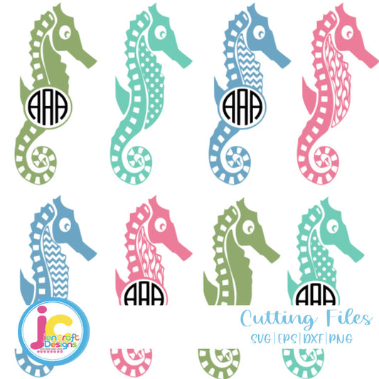 seahorse-monogram-frame