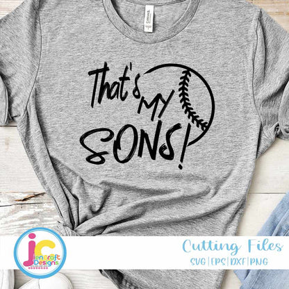Baseball Svg | That's My Sons SVG EPS DXF PNG