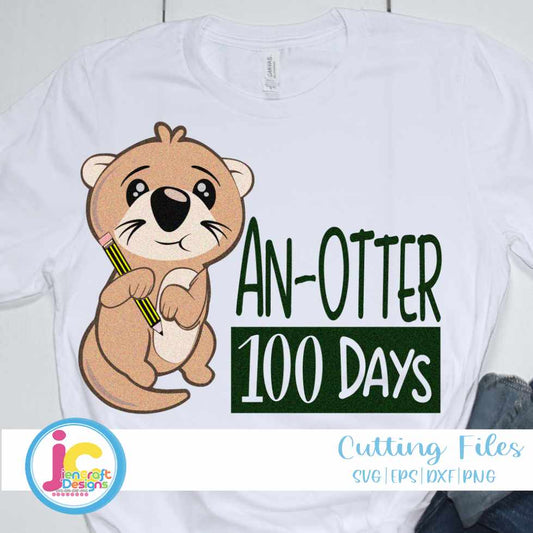 School svg | An-Otter 100 days SVG DXF PNG EPS