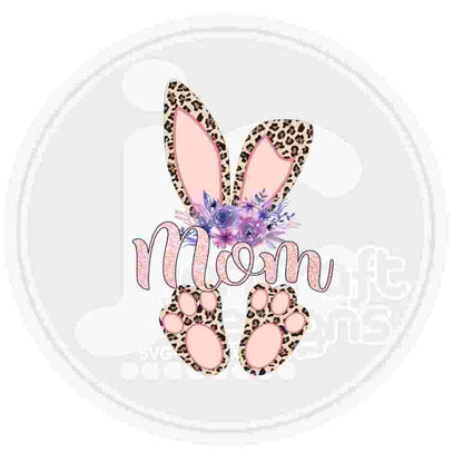 Easter Png | Mom Cheetah Bunny Png Sublimation File
