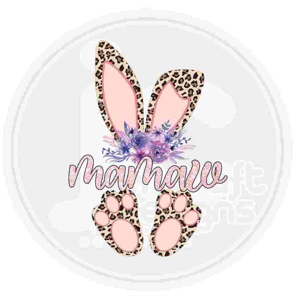 Easter Png | Mamaw Cheetah Bunny Png Sublimation File