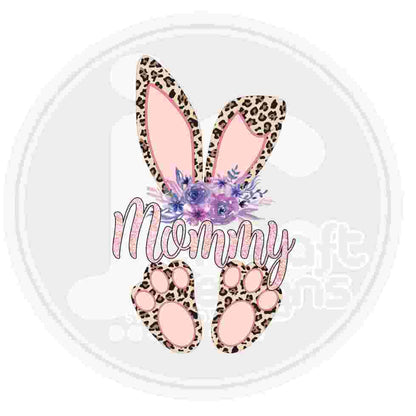 Easter Png | Mommy Cheetah Bunny Png Sublimation File