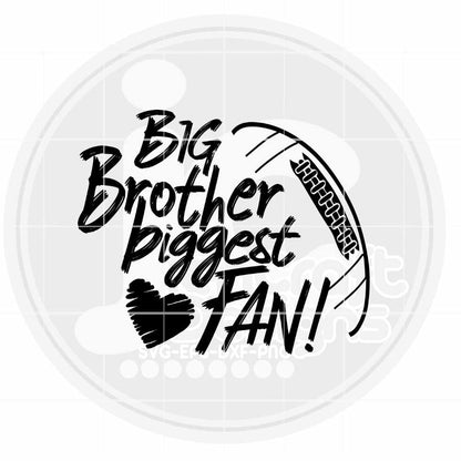 Football Svg | Big Brother Biggest Fan SVG DXF PNG EPS JenCraft Designs