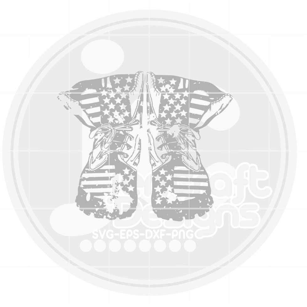 4th of July svg | Combat Boots SVG EPS DXF PNG JenCraft Designs