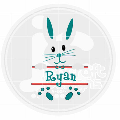 Easter Svg | Split Boy Bunny SVG EPS DXF PNG