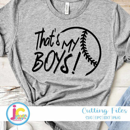 Baseball Svg | That's My boys SVG DXF PNG EPS