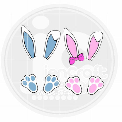 Easter svg | Bunny Monogram SVG EPS DXF PNG