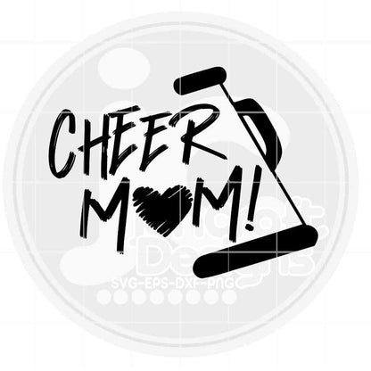 Cheer Mom Svg | Cheer Biggest Fan Megaphone SVG DXF PNG EPS JenCraft Designs