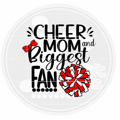 Cheer Mom Svg | Biggest Fan SVG DXF PNG EPS