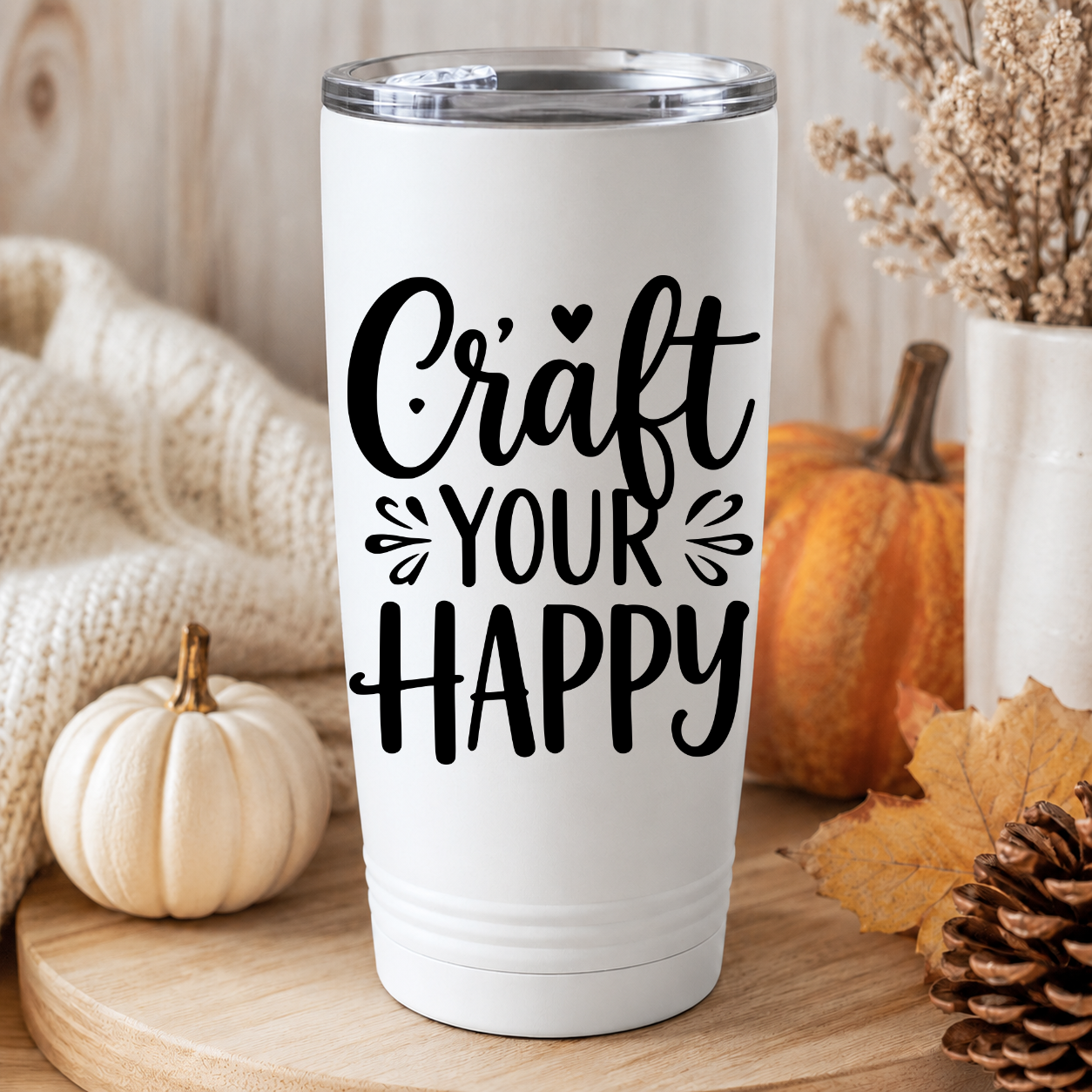 Craft Your Happy SVG EPS DXF PNG | Crafter Apron Cut File