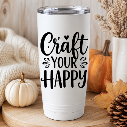 Craft Your Happy SVG EPS DXF PNG | Crafter Apron Cut File