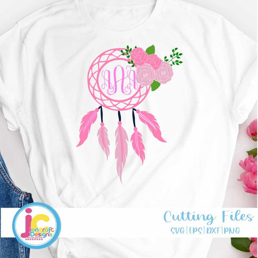 floral-dreamcatcher-monogram-frame