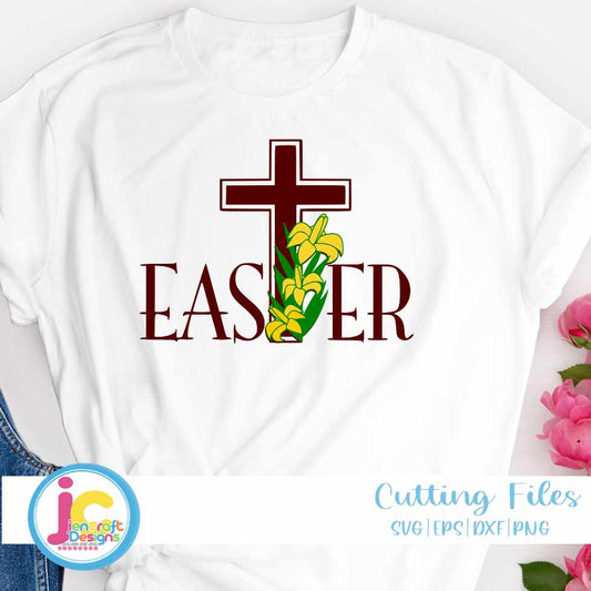 Easter Svg |  Easter Cross SVG EPS DXF PNG Bundle