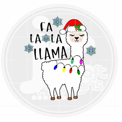 Christmas Svg | Fa La La Llama SVG EPS DXF PNG