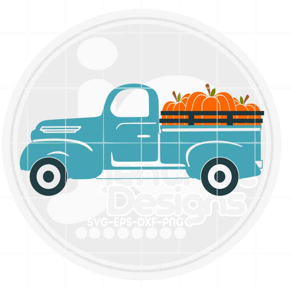 Fall Pumpkin Truck Svg | Vintage Thanksgiving Truck SVG EPS DXF PNG
