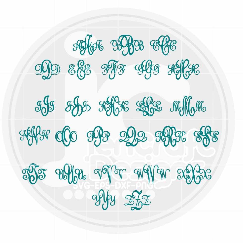 Fancy vine Monogram Font | .TTF & .OTF Installable System Font