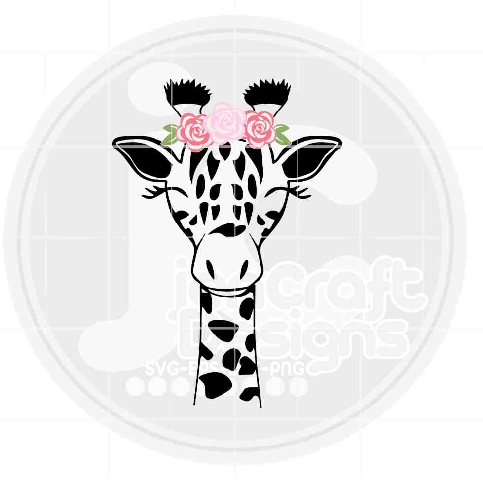 Giraffe Svg | Giraffe Face SVG EPS DXF PNG JenCraft Designs