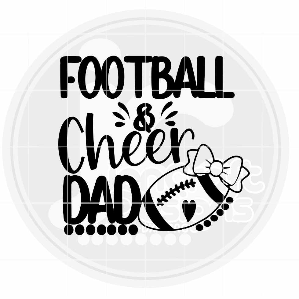 Cheer Football Dad Svg | Biggest Fan Cheer Football SVG DXF PNG EPS