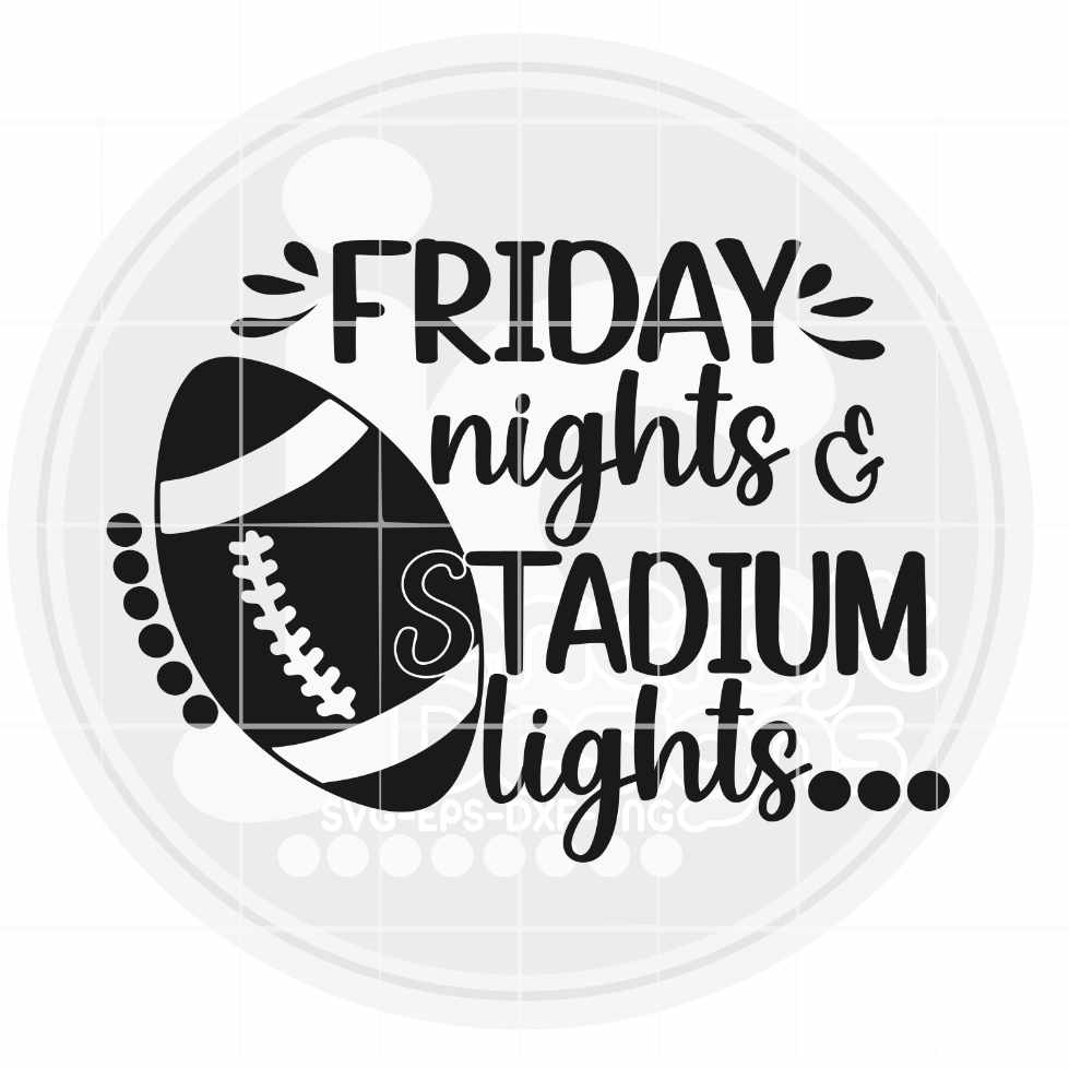 Football Svg | Friday Nights & Stadium Lights SVG EPS DXF PNG JenCraft Designs