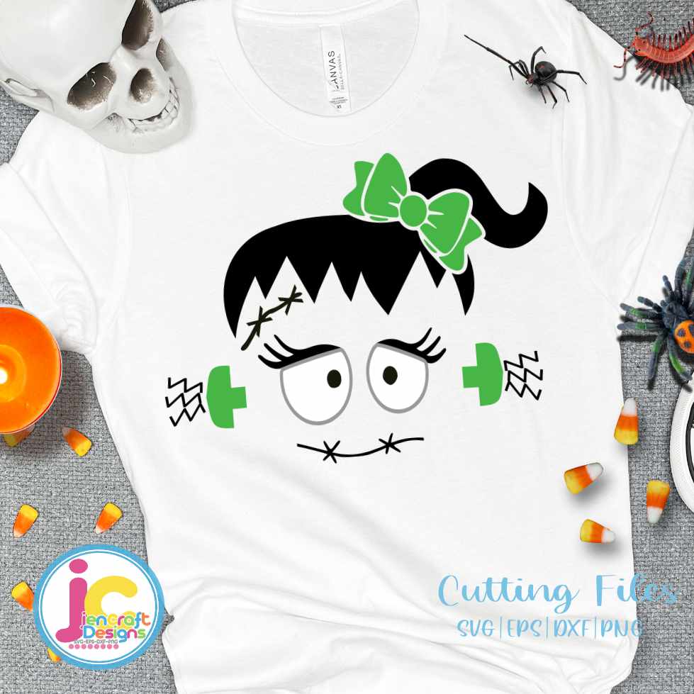 Girl Halloween svg | Little Monster SVG EPS DXF PNG JenCraft Designs