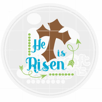 Easter Svg | He is Risen SVG EPS DXF PNG