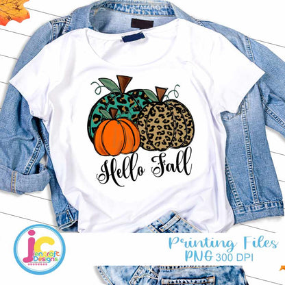 Pumpkin png | Hello Fall Png Sublimation File