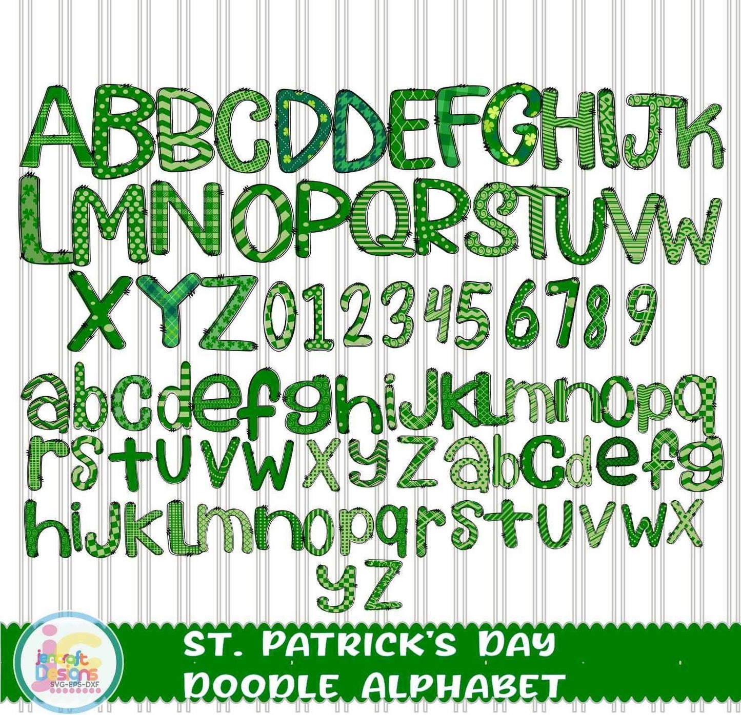 st-patricks-day-doodle-alphabet-png-saint-patricks-day-letters-png-sublimation-design-with-clipart-upper-case-lower-case-and-numbers