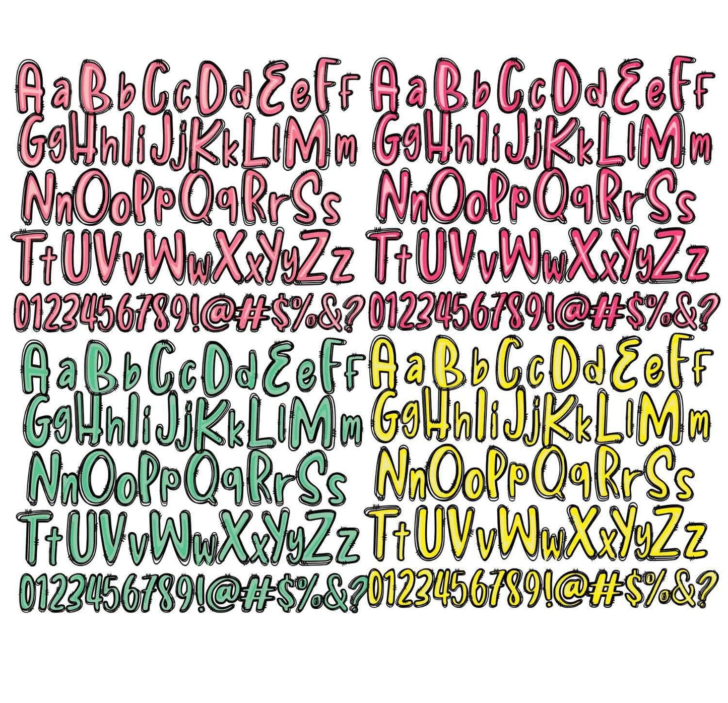 bright-color-doodle-alphabet-png-bundle-colorful-neon-letters-and-numbers-alphapack-for-sublimation-printing-digital-download-design
