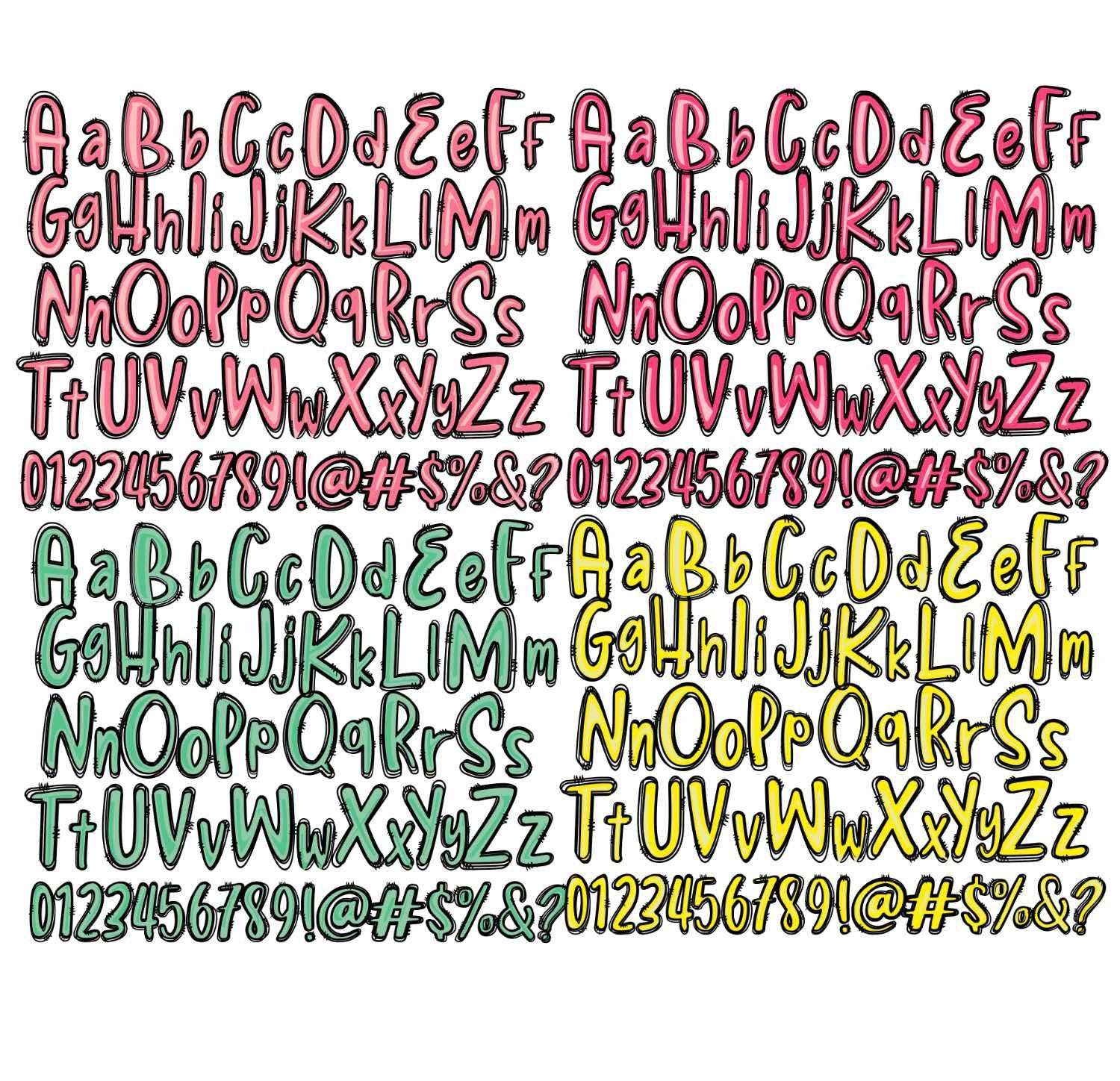 bright-color-doodle-alphabet-png-bundle-colorful-neon-letters-and-numbers-alphapack-for-sublimation-printing-digital-download-design