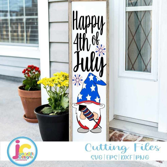 happy-4th-of-july-porch-leaner-sign-svg-gnome-svg-vertical-leaner-sign-beach-garden-cut-file-svg-eps-dxf-png-quotes-cricut-silhouette