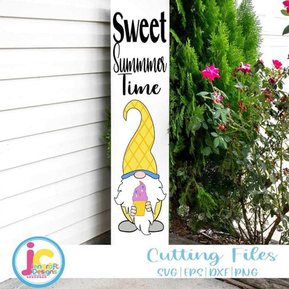 sweet-summer-time-porch-leaner-sign-svg-gnome-svg-vertical-leaner-sign-beach-garden-cut-file-svg-eps-dxf-png-quotes-cricut-silhouette