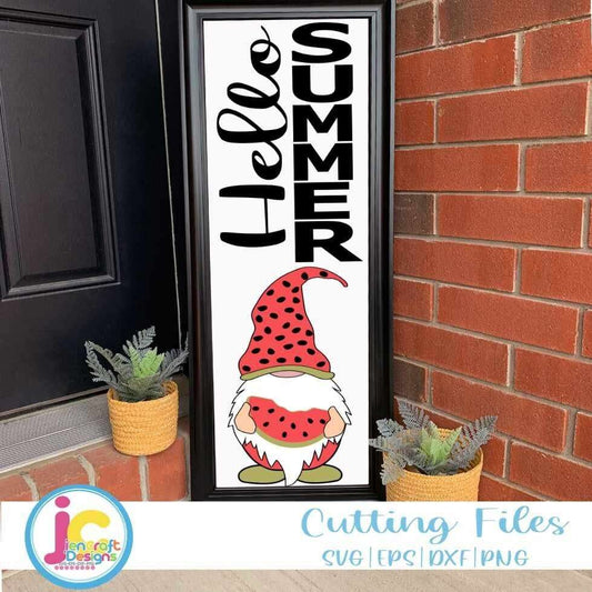 hello-summer-porch-leaner-sign-svg-gnome-svg-vertical-leaner-sign-beach-garden-cut-file-svg-eps-dxf-png-quotes-cricut-silhouette