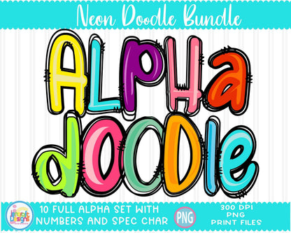 bright-color-doodle-alphabet-png-bundle-colorful-neon-letters-and-numbers-alphapack-for-sublimation-printing-digital-download-design