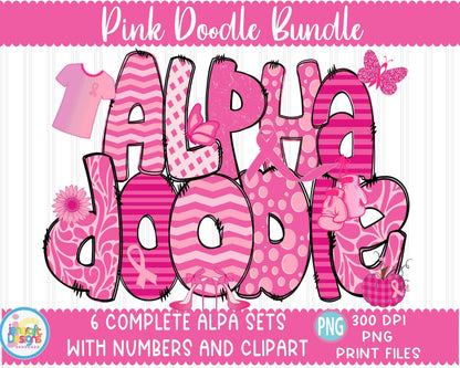 breast-cancer-awareness-alphabet-doodle-letters-png-sublimation-hand-drawn-alpha-pack-numbers-a-z-set-sublimate-design-printable-png