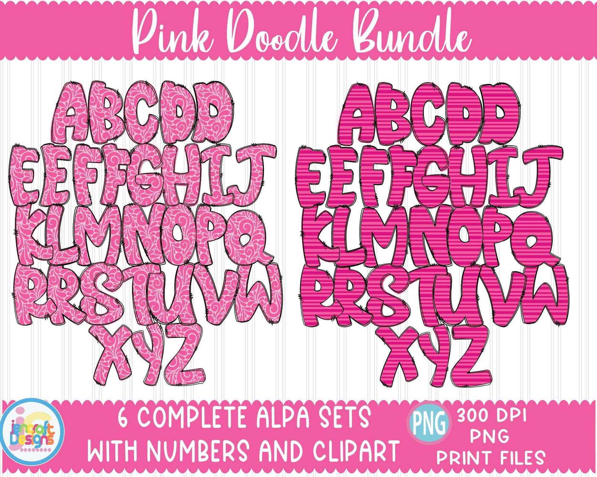 breast-cancer-awareness-alphabet-doodle-letters-png-sublimation-hand-drawn-alpha-pack-numbers-a-z-set-sublimate-design-printable-png