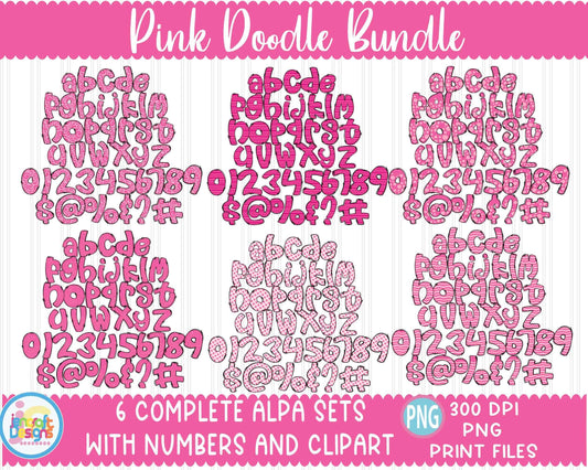 breast-cancer-awareness-alphabet-doodle-letters-png-sublimation-hand-drawn-alpha-pack-numbers-a-z-set-sublimate-design-printable-png