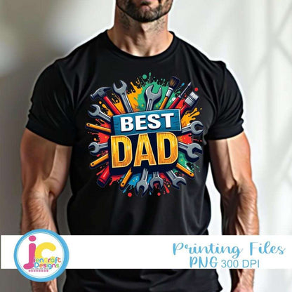 best-dad-ever-png-father-s-day-sublimation-design