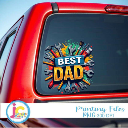 best-dad-ever-png-father-s-day-sublimation-design