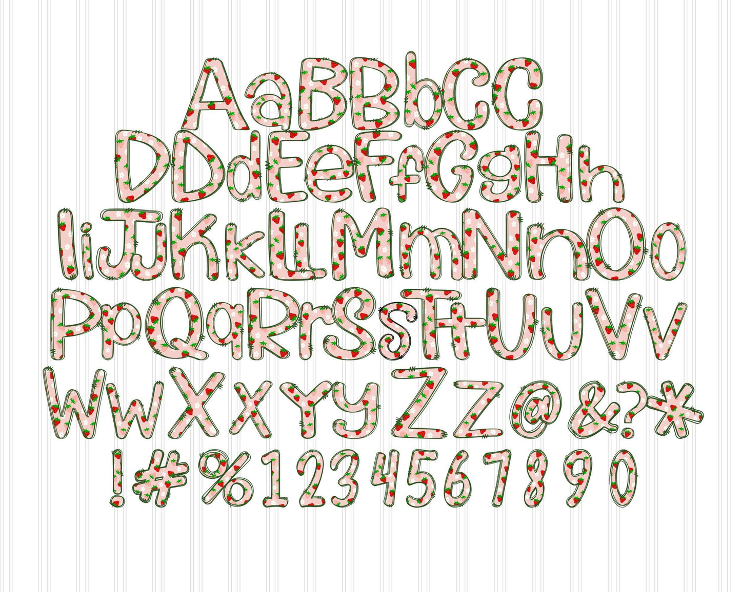 strawberry-doodle-alphabet-png-bundle-summer-berry-letters
