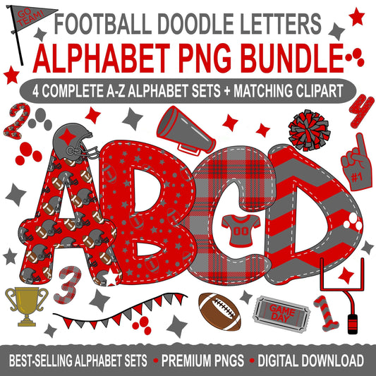 red-gray-football-alphabet-png-sports-doodle-alpha-set