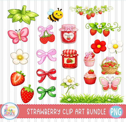 strawberry-doodle-alphabet-png-bundle-berry-letter-set