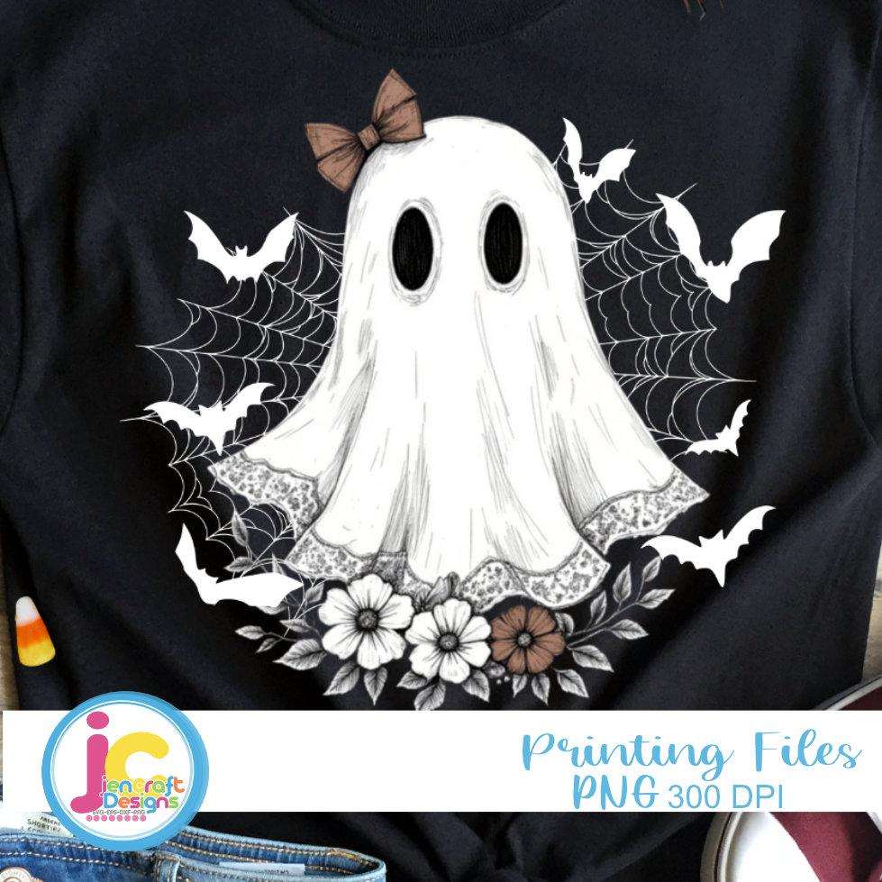 halloween-boo-ghost-png-lace-bow-bats-sublimation-design