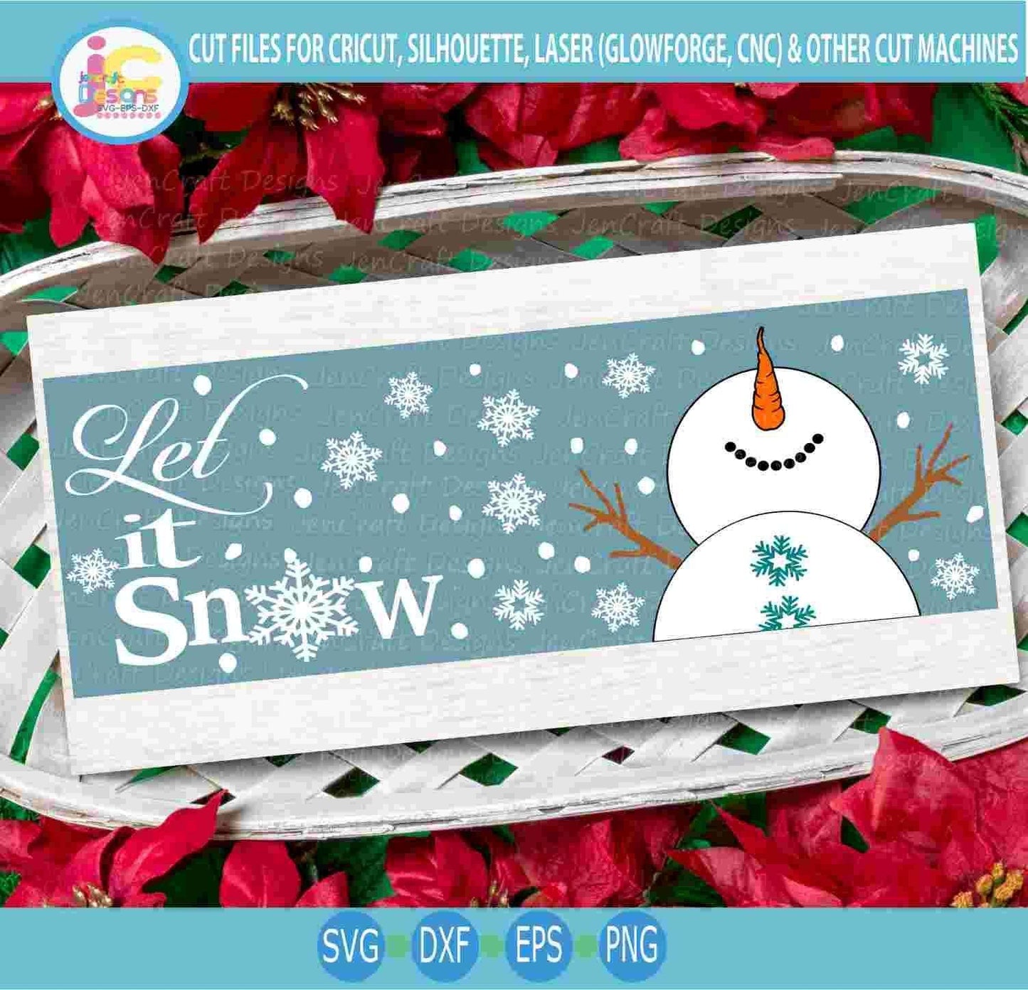 snowman-svg-let-it-snow-sign-bundle-svg-winter-snowman-design-looking-up-silhouette-cut-fles-cricut-svg-eps-dxf-png-laser-clipart