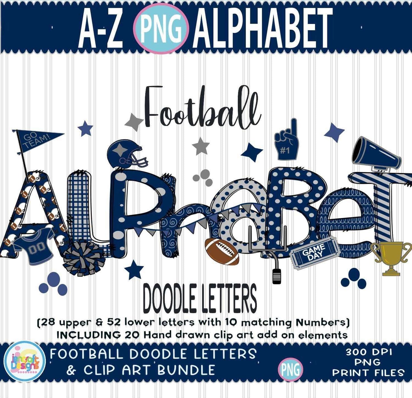 football-sublimation-doodle-letters-png-blue-grey-hand-drawn-alpha-pack-clip-art-alphabet-a-z-numbers-set-sublimate-design-png-font