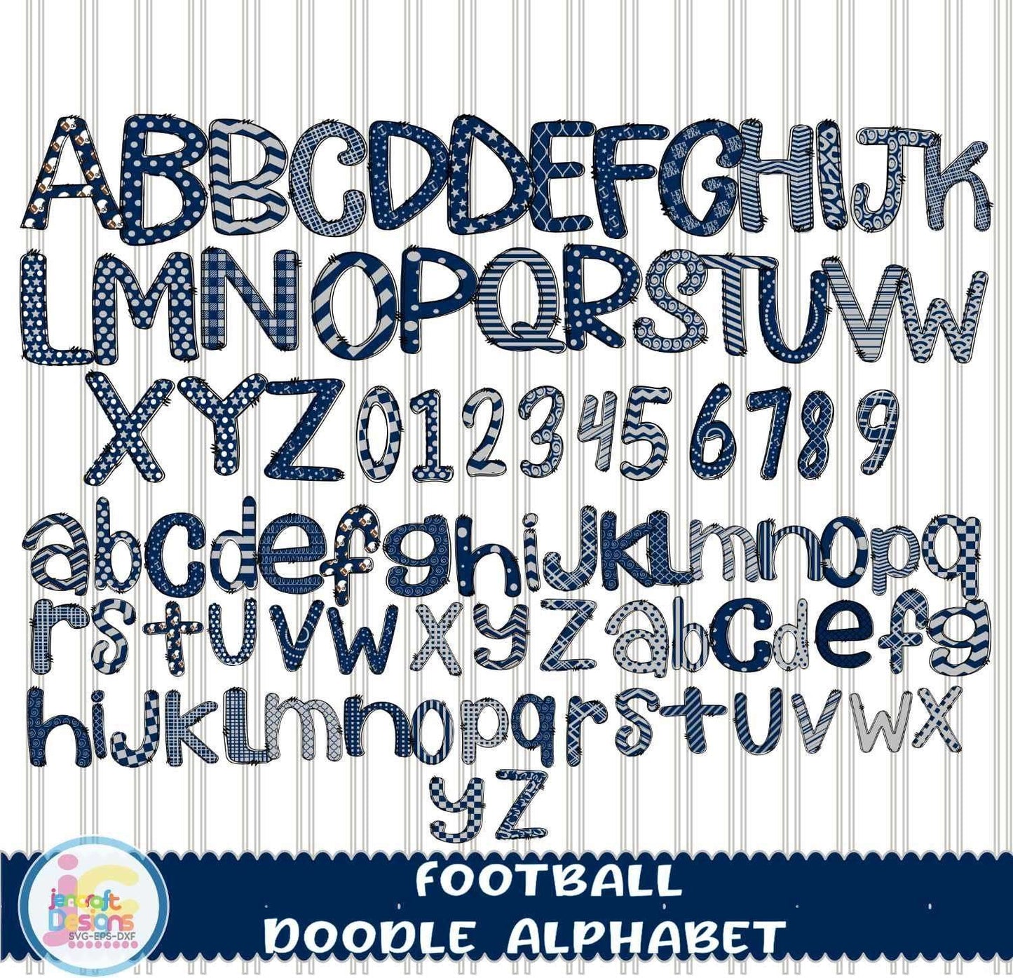 football-sublimation-doodle-letters-png-blue-grey-hand-drawn-alpha-pack-clip-art-alphabet-a-z-numbers-set-sublimate-design-png-font