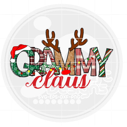 Christmas Png | Grammy Claus Png Sublimation File