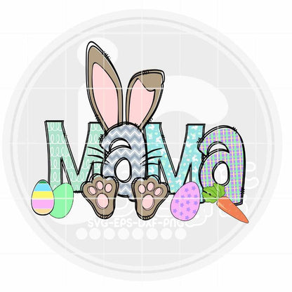 Easter Png | Mama Bunny PNG Sublimation File