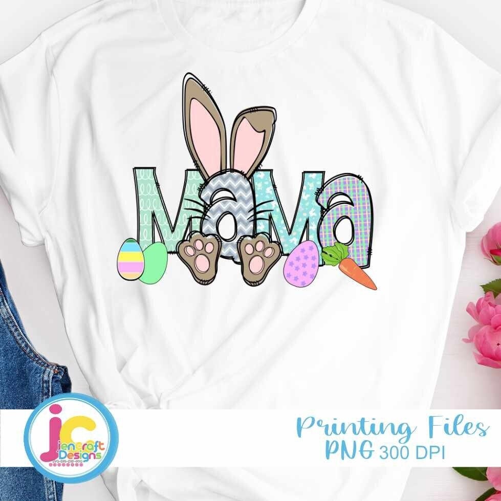 Easter Png | Mama Bunny PNG Sublimation File