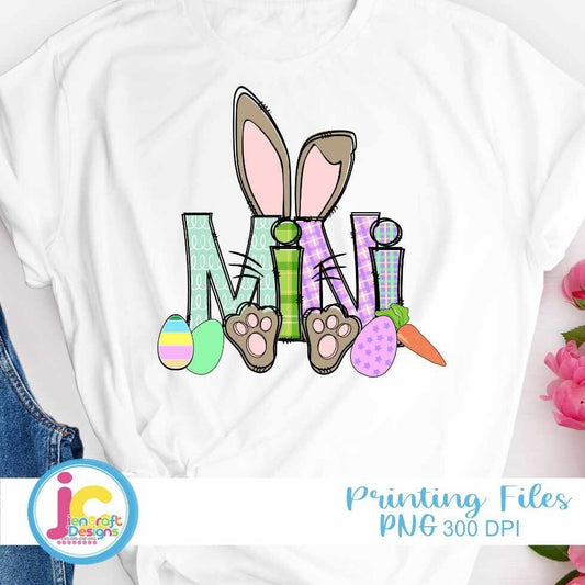 Easter Png | Mini Bunny PNG Sublimation File