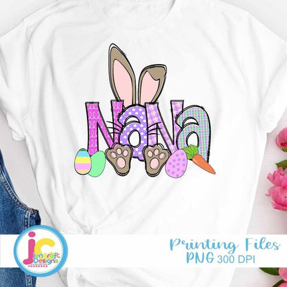 Easter Png | Bunny Nana PNG Sublimation File